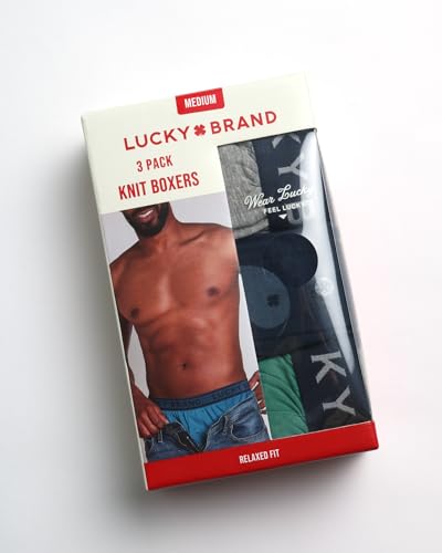 Lucky Brand Boxers for Men – 6 Pack Knitted Mens Underwear with Functional Fly - Classic Mens Boxers (S-XXL)3