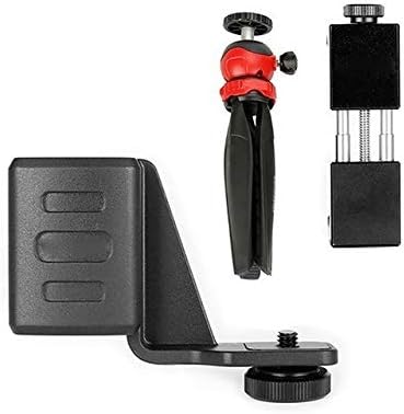 Amazon マウント修正 携帯電話ホルダーは ミニ三脚とブラケットスタンドセットフィットdji Osmoポケットハンドヘルドジンバル用 Color Red Toreng 三脚