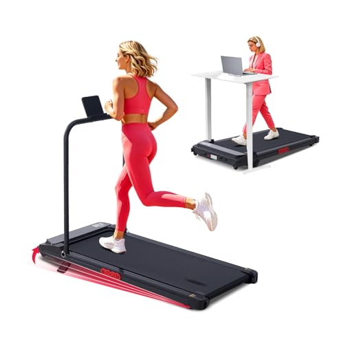 Image of Walking Pad with Handle Bar, 350LBS Electric Treadmill for Home