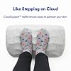 C CUSHION LAB Ergonomic Foot Rest for Under Desk - Patented Massage Ridge Design Memory Foam Foot Stool Pillow for Work, Home, Gaming, Computer, Office Chair - Footrest for Back & Hip Pain Relief