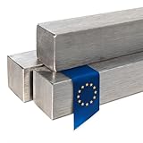 Stahl-Shop24 - Edelstahl V2A Vollmaterial Vierkant Edelstahl Blank gezogen - Vierkantprofil Vierkantstab Quadratedelstahl Edelstahlstab Werkstoff X5CrNi18-10, Länge:1000 mm, Abmessung:8 x 8 mm