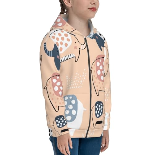 Cute Panda Flying in the Sky Kid Hoodies Boys Zip Up Sweatshirts Girls Pullover with Pocket4