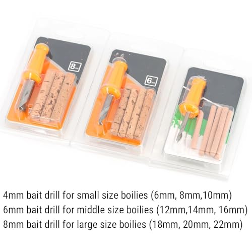 Set 3 Brocas Manuales Precisión 4mm, 6mm, 8mm para Pesca miniatura 5