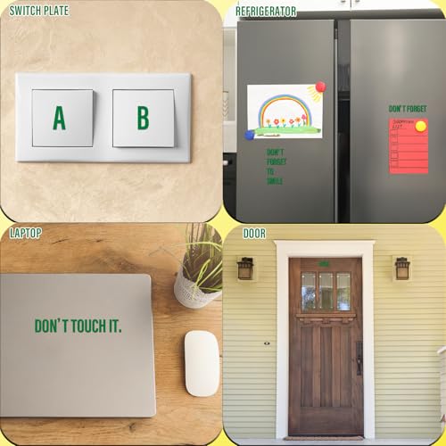 Image of 970 Pcs 10 Sheets Letter Stickers,Self Adhesive Waterproof 1 Inch Mailbox Numbers Vinyl Stickers,Alphabet Decals for Water Bottle,Window,Door,Classroom,Car,Laptop,Scrapbook (Green, 1 Inch)