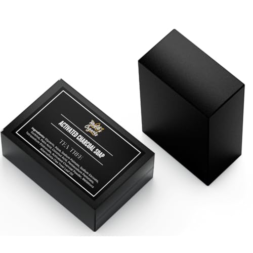Malik's Organics - Activated Charcoal Soap with Tea Tree Oil, Handcrafted & Organic, Detoxifying Cleanse