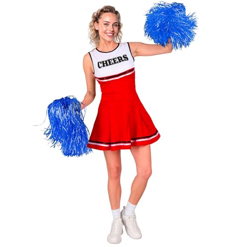 W WIDMANN MILANO Party Fashion - Kostüm Cheerleader, Kleid, High School, Tänzerin, Karneval, Football Mottoparty
