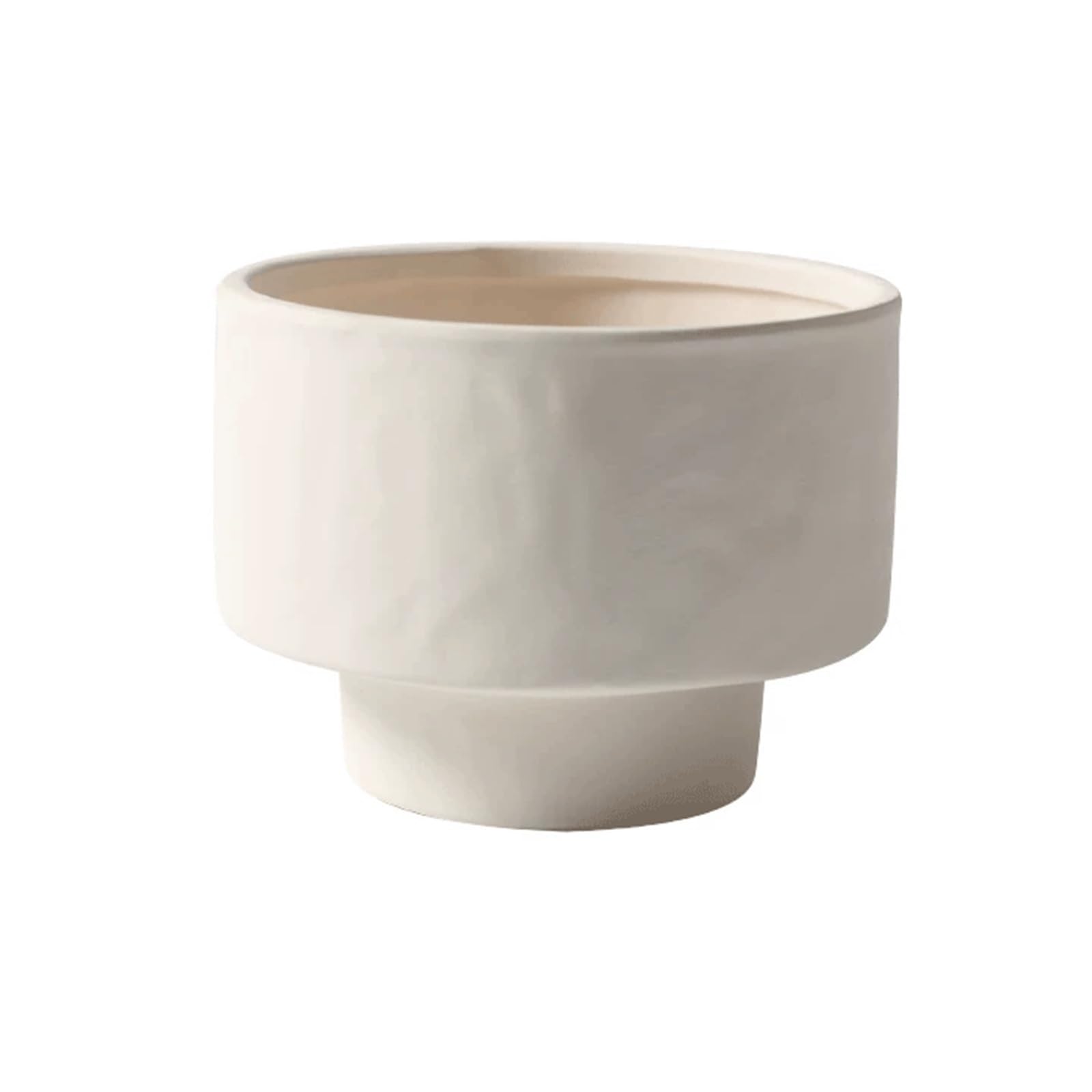 Z4T8M2K6G5 Indoor Plant Pots Plain Clay Creative Flower Pot: Wide-Mouth, With A Simple And Compact Design Garden Planters(Medium)