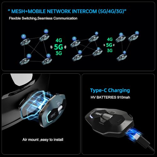 EJEAS X10 Bluetooth Mesh Intercom