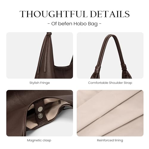 befen Genuine Leather Slouchy Hobo