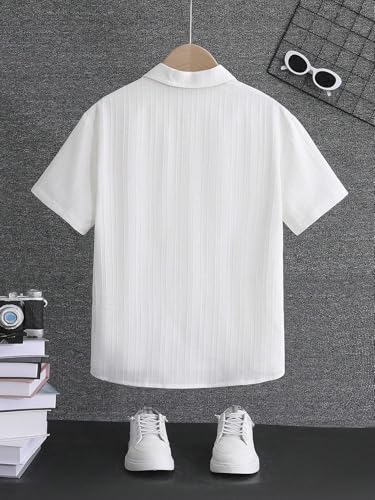Image of TAGAS Toddler Boys' Striped Short Sleeve Casual Vacation Shirt ||Fancy Shirt || Party Shirt for Boys and Kids || Summer Shirt for Boys and Kids ||(BS-2033)
