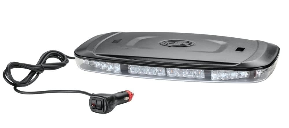 HELLA LED Światło ostrzegawcze - Mini Lightbar - 12V / 24V - żółty - Mocowanie magnetyczne - Przewodu: 2500[mm] - Oprawa - 2RL 014 565-021