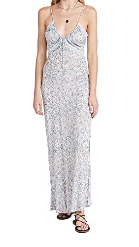 Free People Women's All I Wanted Maxi Slip Dress, Soft Combo, Pink, Floral, XL