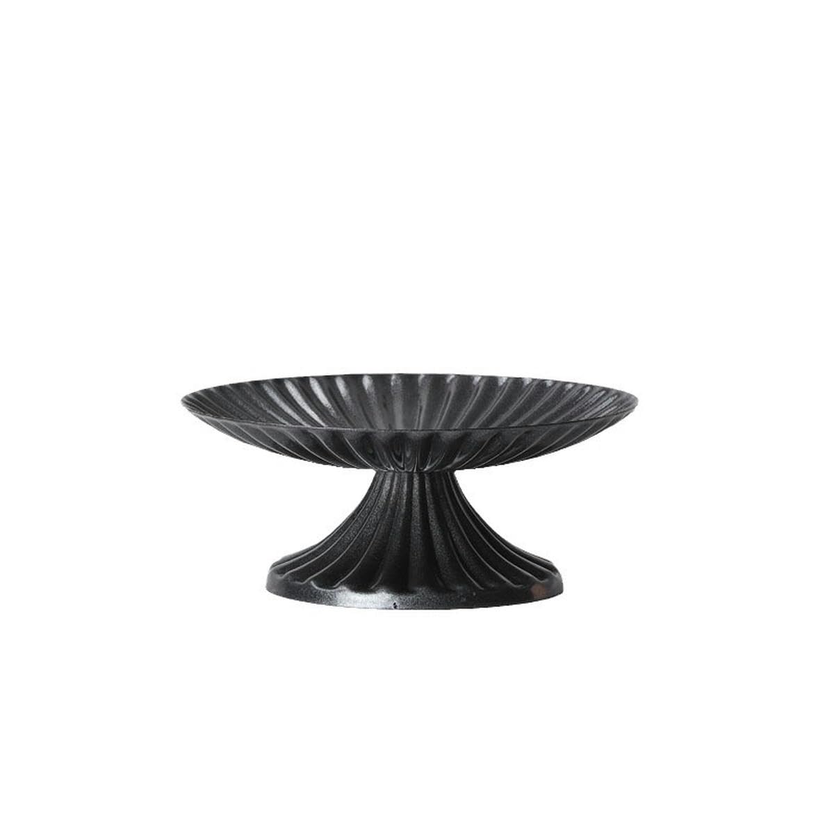 Ceramic candlestick, Candlestick Holder 2 pcs Multicolor Metal Stripe Candlelight Dinner Home Ornament(Black)