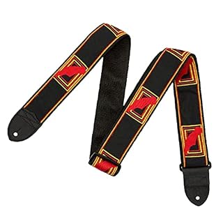 SM SunniMix Sangle de guitare épaississant les accessoires de musique brodés pour basse, noir rouge - Les Beatles, Paul McCartney, John Lennon, RIngo Starr, George Harrison SM SunniMix Sangle de guitare épaississant les accessoires de musique brodés pour basse, noir rouge – Image 3