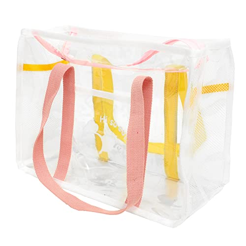 NUOBESTY 4 Pcs Bolsa Saco De Estádio Transparente Saco De Piscina Saco De Supermercado Vintage Sacos