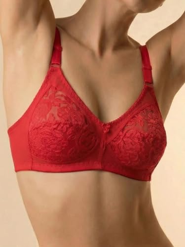 Image of INKURV Full Coverage Net Bra for Women Cotton| Comfortable Minimizer Bra for Heavy Breast Bra for Big Busts| Sag Lift Support Bra