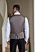COOFANDY Men Fashion Tweed Waistcoat Lounge Adjustable Suit Vest Regular Fit Vest