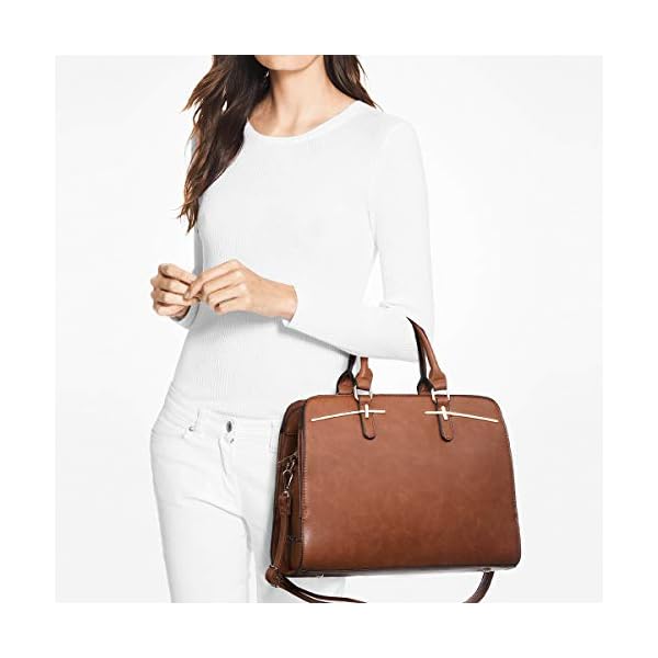 Dasein-Women-Satchel-Handbags-Shoulder-Purses-Totes-Top-Handle-Work-Bags-with-3-Compartments Dasein Women Satchel Handbags Shoulder Purses Totes Top Handle Work Bags with 3 Compartments (2-Brown)