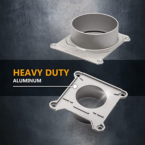 Image of POWERTEC 70326 Blast Gate 4 Inch, w /Anti Clog and Air Leak Seal for Dust Collection