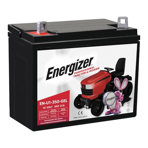Energizer EN-U1-350-GEL 12 Volt 350 CCA Long Lasting Sealed Lead Acid AGM Rechargeable Battery Ideal For Use In Tractors Lawn Mowers and more