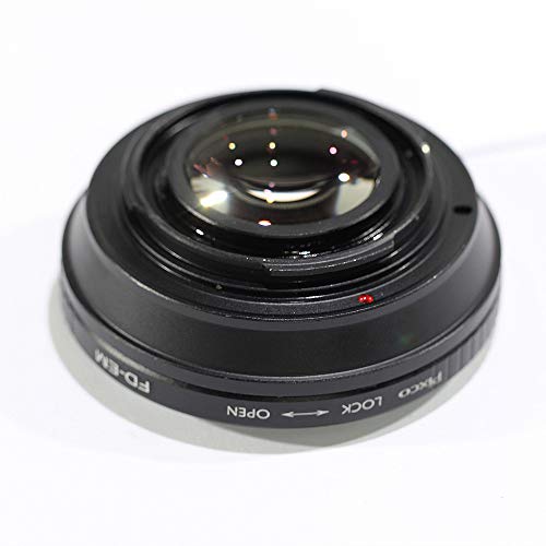 Pixco Lens Adapter Focusing Infinity Focal Reducer Speed Booster With Optical Glass For Canon Fd Lens To Eos M M50 M6 M5 M10 M3 M2 Adapter Ring #TOP4