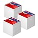 Produktbild Herlitz 3 Notizklötze geleimt 9x9x9 cm Weiß Blanko Notizzettel 900 Blatt