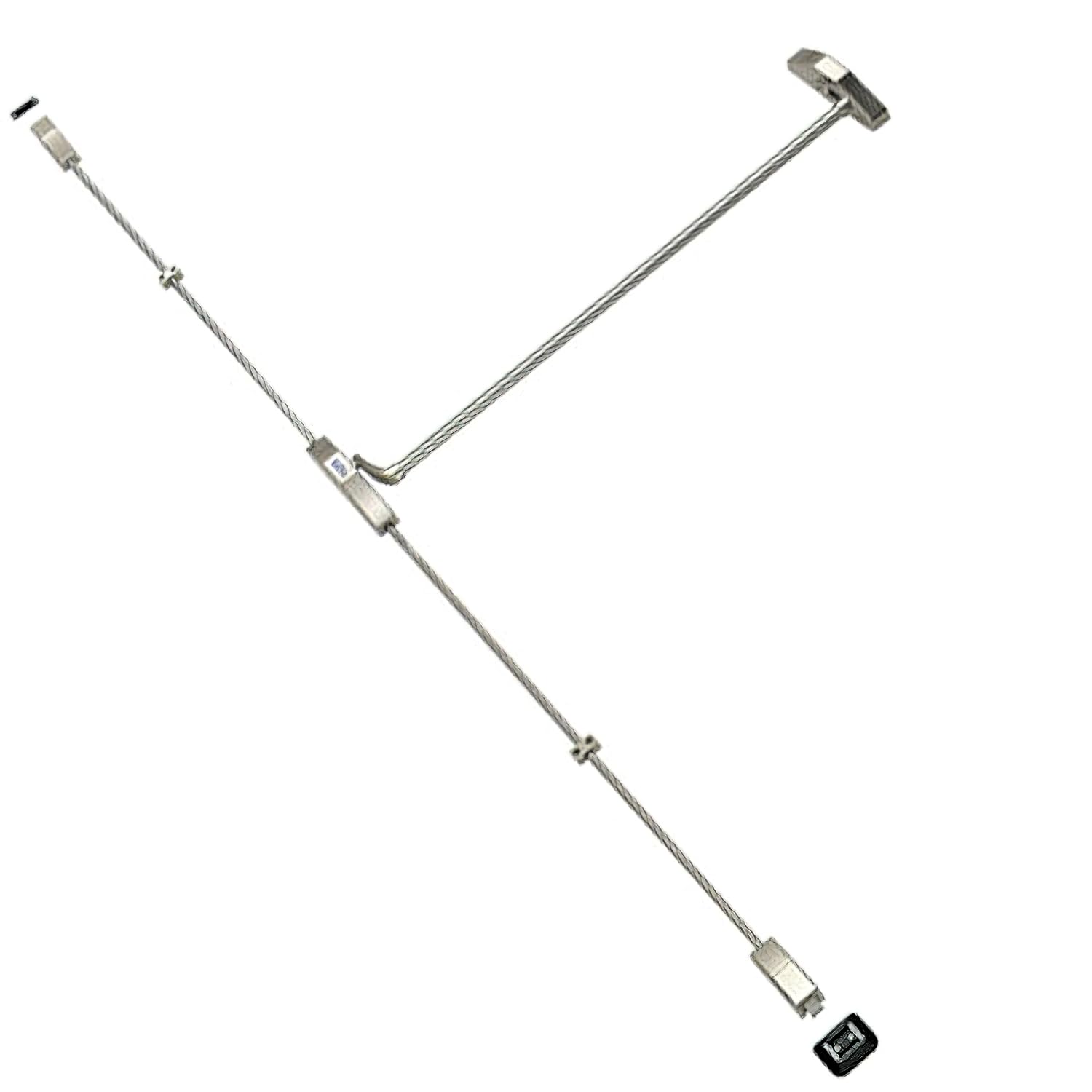 Tesa Assa Abloy, 1930908NV, Barra Antipánico Universal 1930 con dos puntos de cierre, Picaportes de Acero Basculante, Negro y Verde