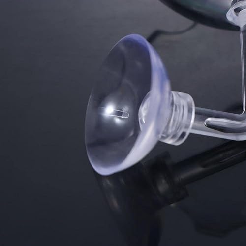 Miniatura 2 de 3 platos acrílicos de alimentación de camarones, comedero floral para camarones, recipiente transparente para acuario con ventosa para acuario,