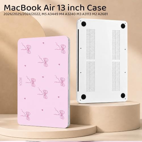 Image of MOCA Case Compatible with MacBook Air 13 inch M5 M4 M3 M2 2026-2022 Hardshell Cover for MacBook Air 13.6, A3449 A3240 A3113 A268