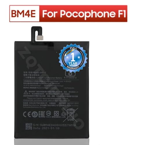 Image of Original BM4E Battery for Xiaomi Redmi Pocophone F1 Battery with 1 Year Warranty***(B49)