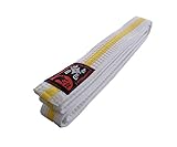 Karategürtel weiß-gelb-weiß Mittelstreifen Judogürtel Taekwondogürtel (240)