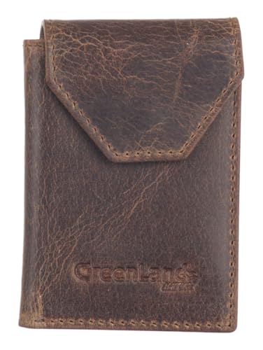 Porte-cartes RFID Greenland Nature Montenegro en cuir véritable de haute qualité