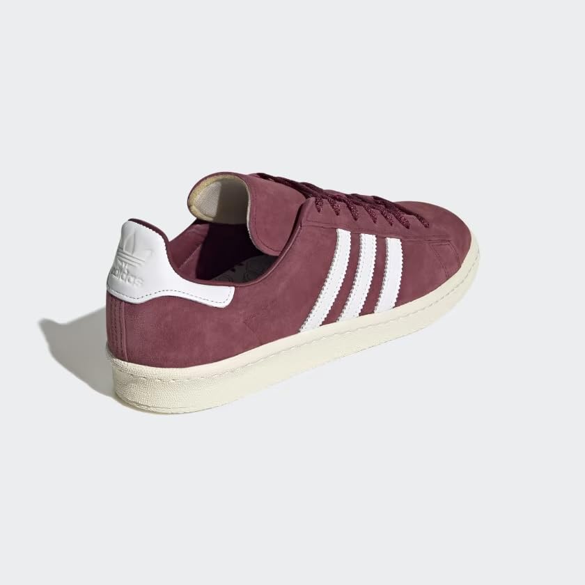 ADIDAS Men's Campus 80S Shoes, Collegiate Burgundy/Cloud White/Off White, US 9 M4