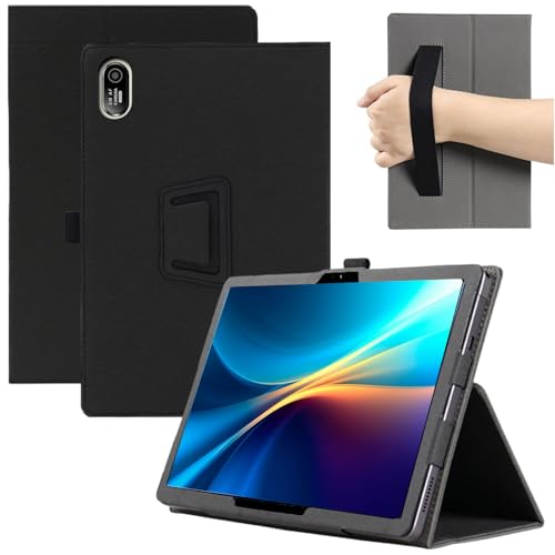 MEMELOKA Funda para Acer Iconia Tab V11 (V11 11 81BJ), Ligero y Delgado PU Protectora Carcasa con Correa para la Muñeca[Soporte Función]   Negro