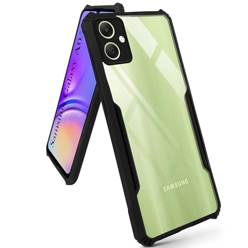 Image of Jkobi Back Cover Case for Samsung Galaxy A05 (Shockproof with Polycarbonate Clear Panel | Professional Black)
