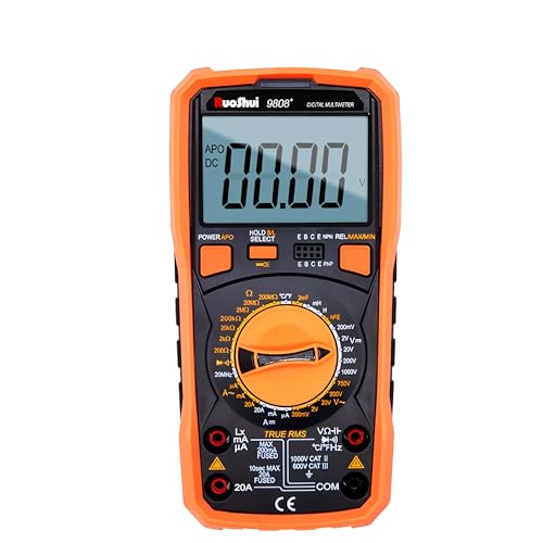 RUOSHUI 9808+ Multi-meter High precision digital 2000uF capacimeter 10MHz Frequency temperature and inductance measuring with LCR tester(RUOSHUI 9808+)
