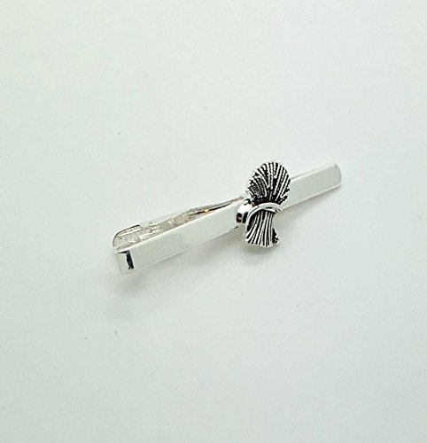 Doodle Beads LDS Missionary Tie Bar Set - Wheat Tie Clip, Gold, Stainless Steel