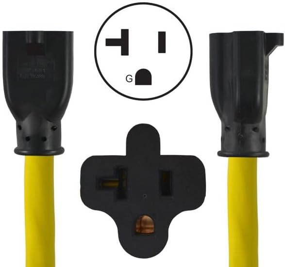 Conntek 20 Amp Y Adapter NEMA 5-20 Male end to 2 x NEMA 5-20 Female Receptacles, 25ft