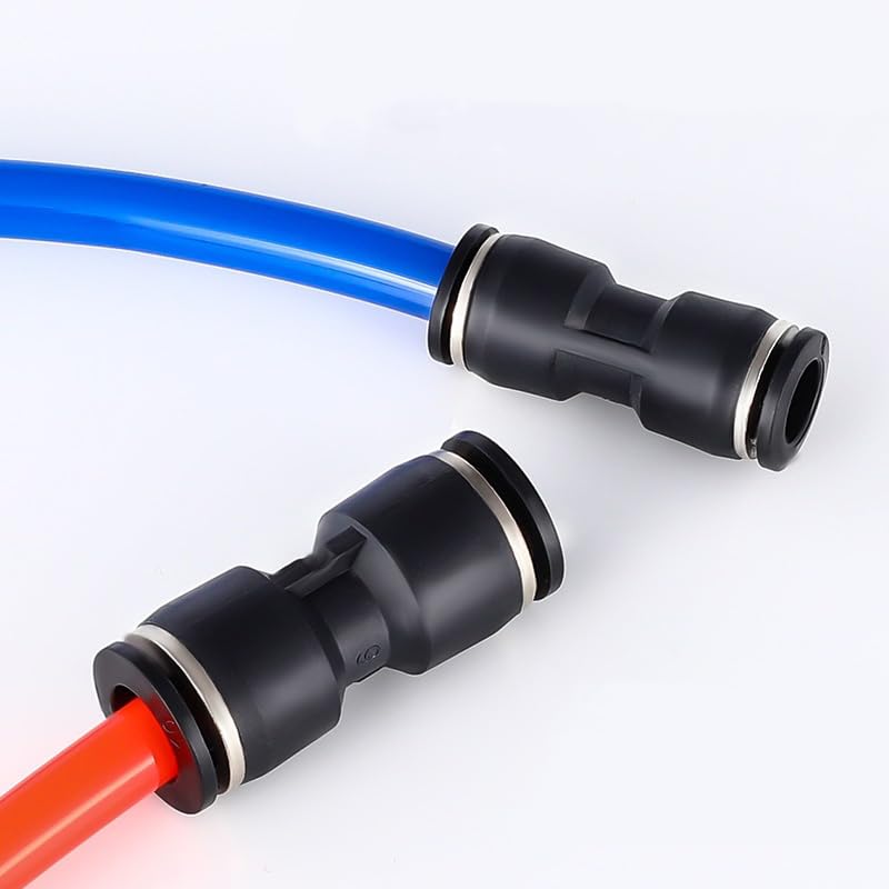 Kit de 50 Accesorios de Gas de Alta presión Serie PU: Conectores neumáticos de liberación rápida for Tubos de 4-16 mm(Pu-16 (Od 16mm))