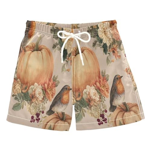 Dussdil Boys' Swim Trunks - Quick-Dry Board Shorts With Drawstring & Pockets For Beach & Pool - View #2