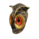 EKOCEV Animal Owl Latex Mask Full Face Realistic Cosplay Costume Accessories Halloween Dress Up Party Props for Adults