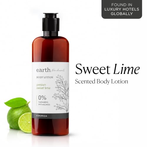 Image of Kimirica Earth Persian Lime Moisturizing Scented Body Lotion,Non-greasy 100% Vegan & Paraben Free Non- Sticky Daily Moisturization for All Skin Type For Men & Women | 290ml