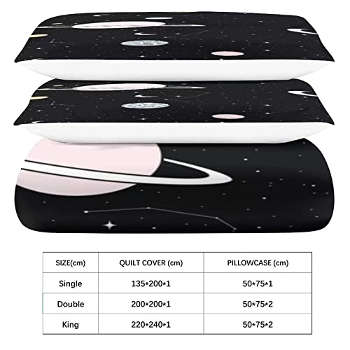 Parure de lit univers 3D microfibre de qualité supérieure housse de couette 200x200cm