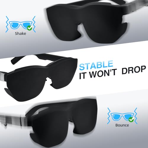 Image of Light Blockers for Rayneo Air 3S Air 2S AR Glasses, Universal Soft Silicone Glasses Lens Shade Compatible with Rayneo Air 3 /3S /3S Pro /2 /2S and Compatible with Xreal One /Pro /Air2 /Air2 Pro