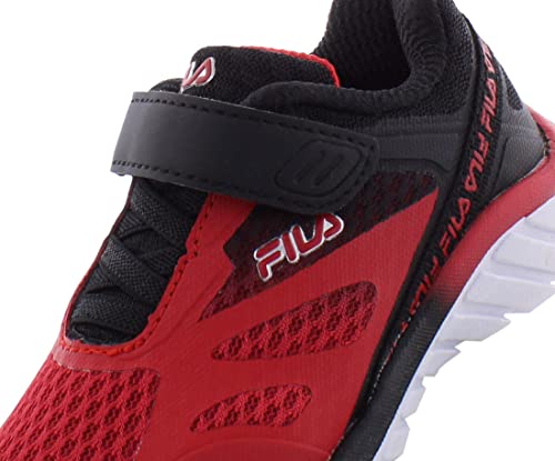 Fila Galaxia 3 Strap Baby Boys Shoes Size 7.5, Color: Red/Black3