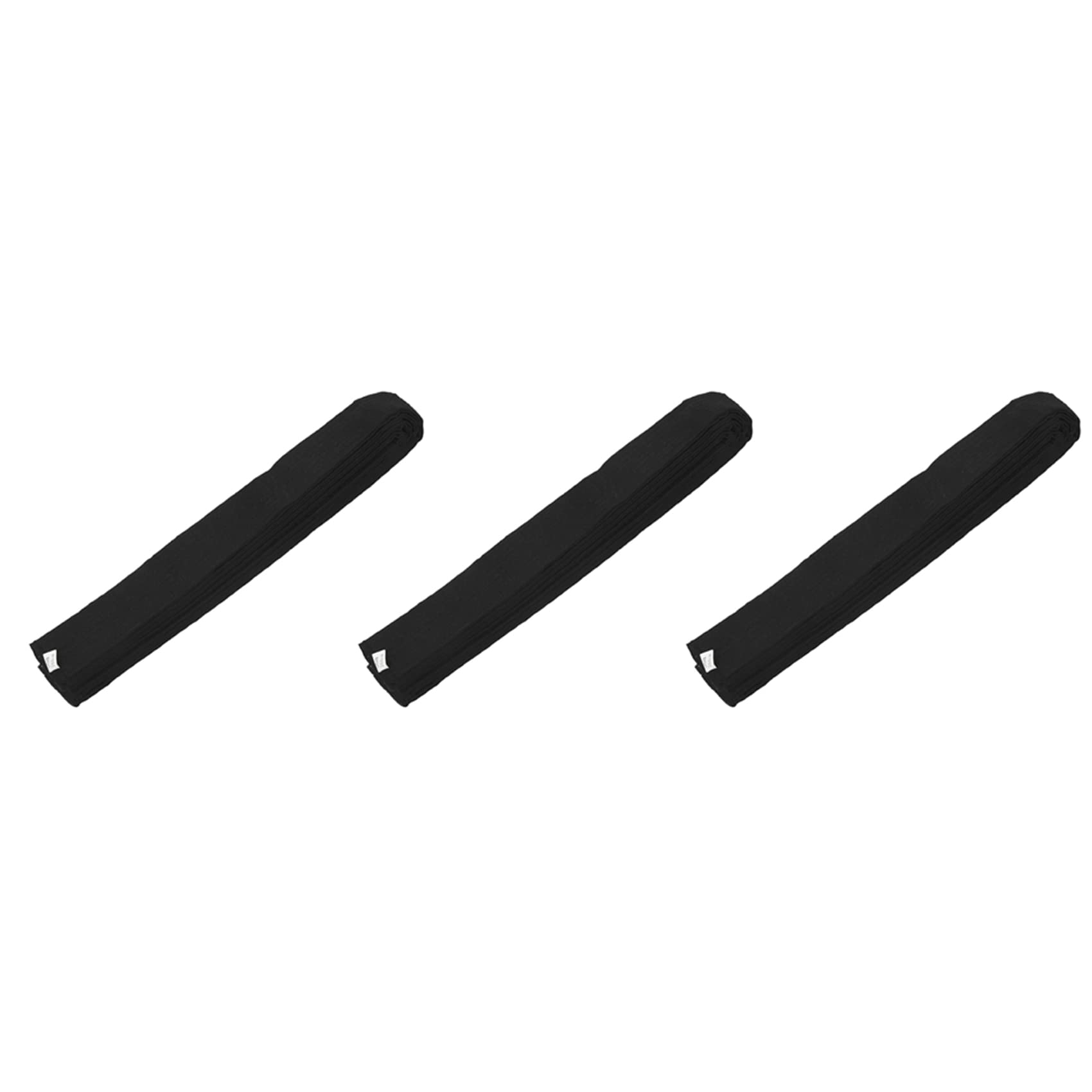 Lot de 3 ceintures souples pour arts martiaux TaeKwonDo Noir