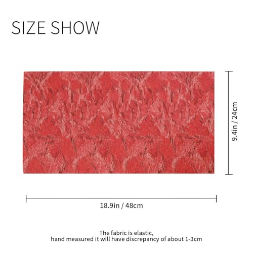 Vintage Solid Color Grain Red Four season Dust and Dirt proof neck gaiter women Stretchy cloth face mask for women for Snowboarding Hunting Kayaking4