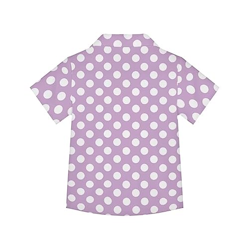 Polka Dot Kids Hawaiian Shirt Boys Beach Shirt Tourist Costume Tops Designer Funny Cool Button Shirts2