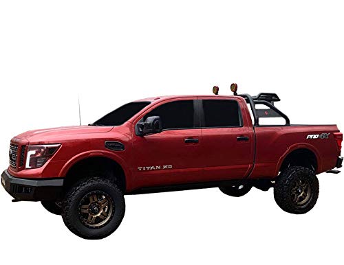 BLACK HORSE Atlas Roll Bar RB-BA1B - Black for Dodge 2000-2021 Ram 150/2500 / 3500 Ford F-150 Nissan Titan GMC Sierra 1500/2500/3500 Toyota Tundra Chevrolet Silverado 1500/2500 / 3500