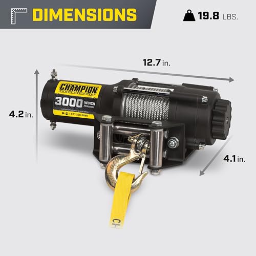 Champion Power Equipment 3000-lb. ATV/UTV Winch Kit by Champion Power Equipment - Used condition - Image 4